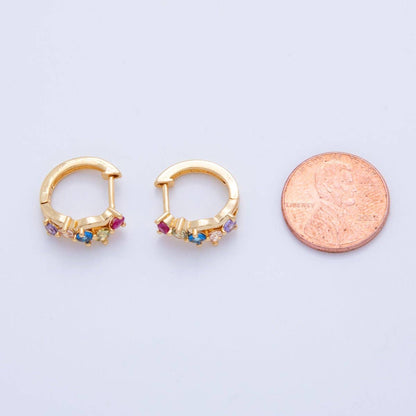 Poprock Cluster Huggie Earrings
