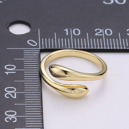 Minimalist Gold Wrapped Adjustable Ring