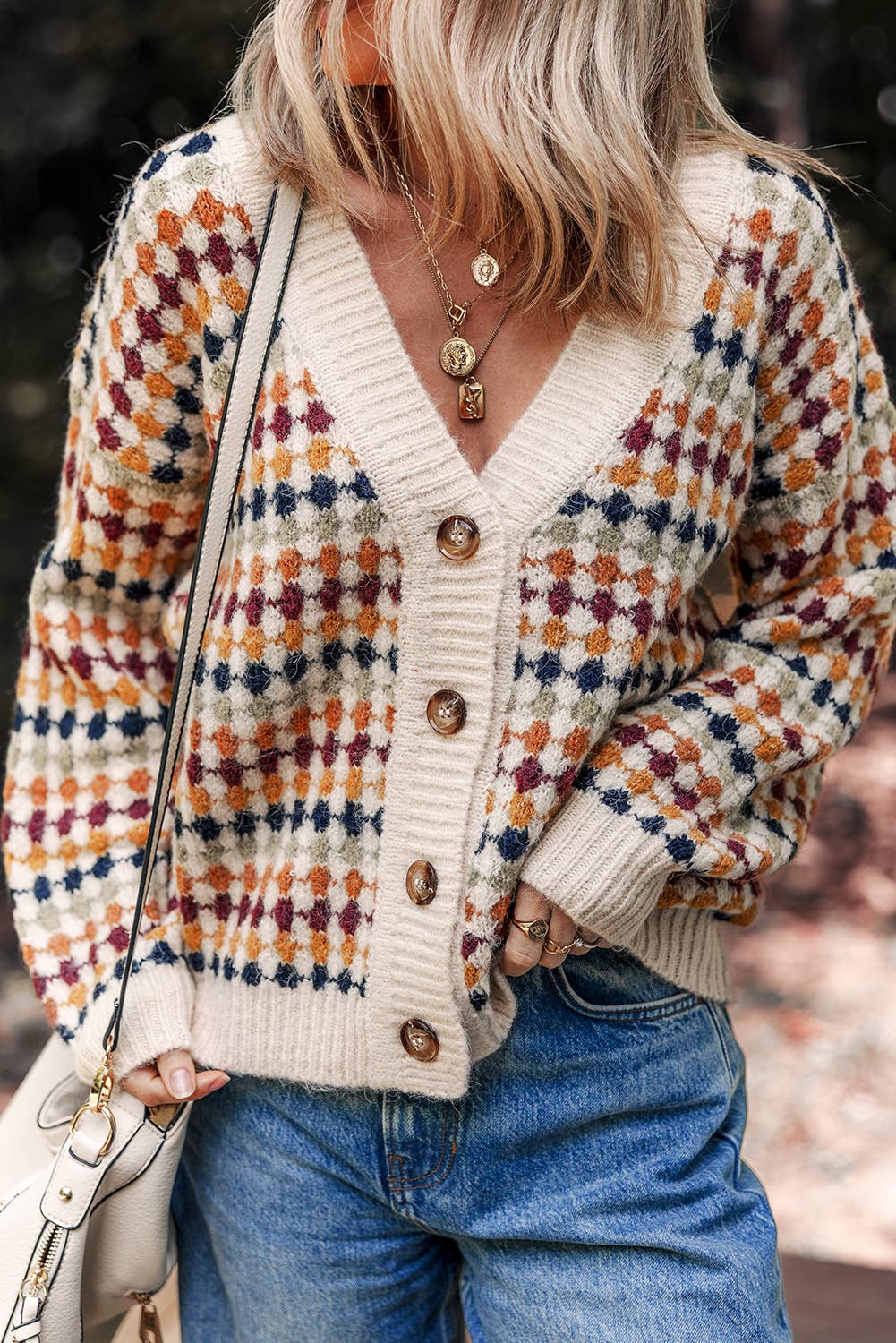 Dotty Knit Cardigan