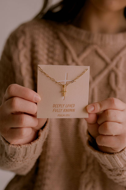 'Deeply Loved Fully Known' Charm Necklace