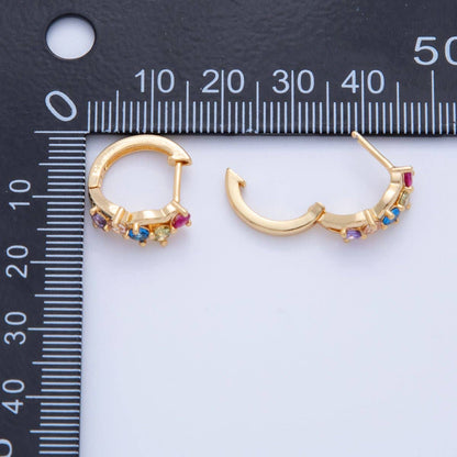 Poprock Cluster Huggie Earrings