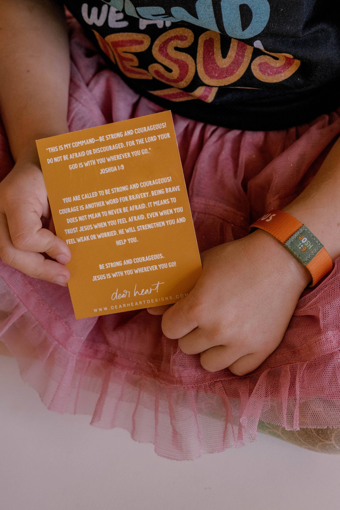 "Strong + Courageous" Kids Bracelet