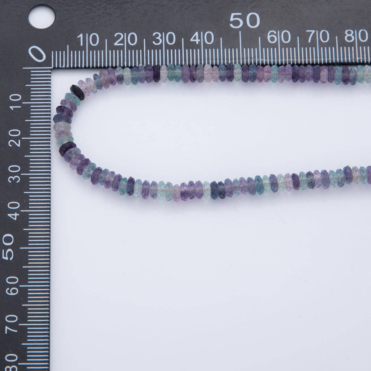 Multicolor Fluorite Rondelle Gemstone Choker Handmade Necklace