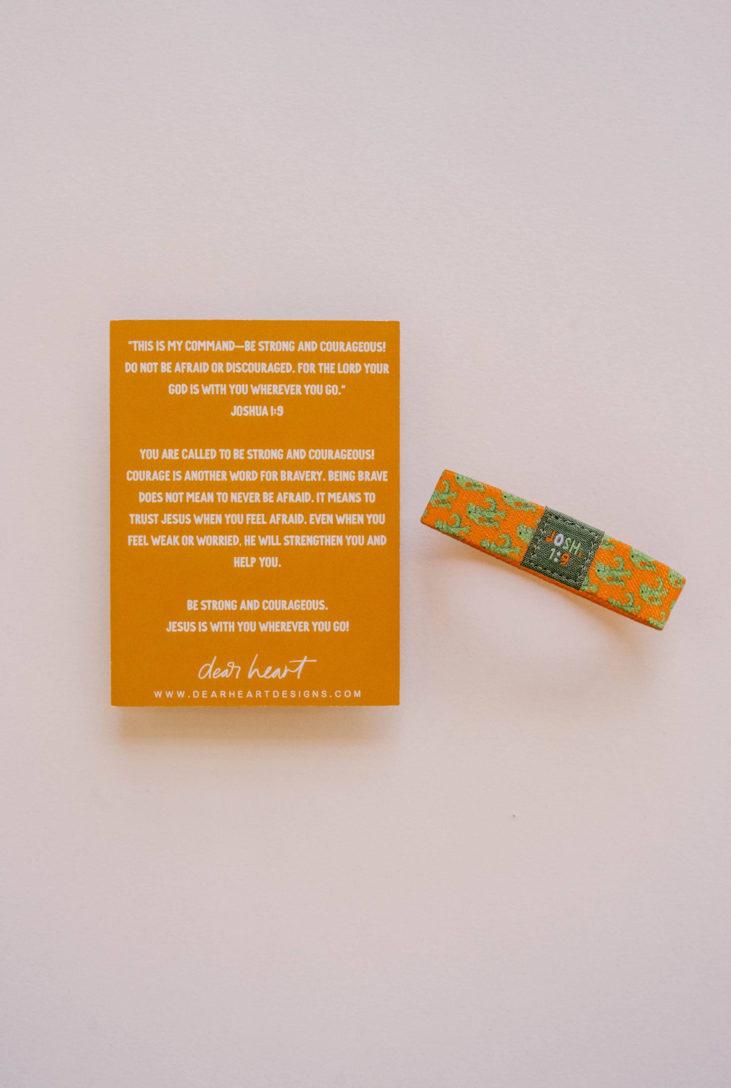 "Strong + Courageous" Kids Bracelet