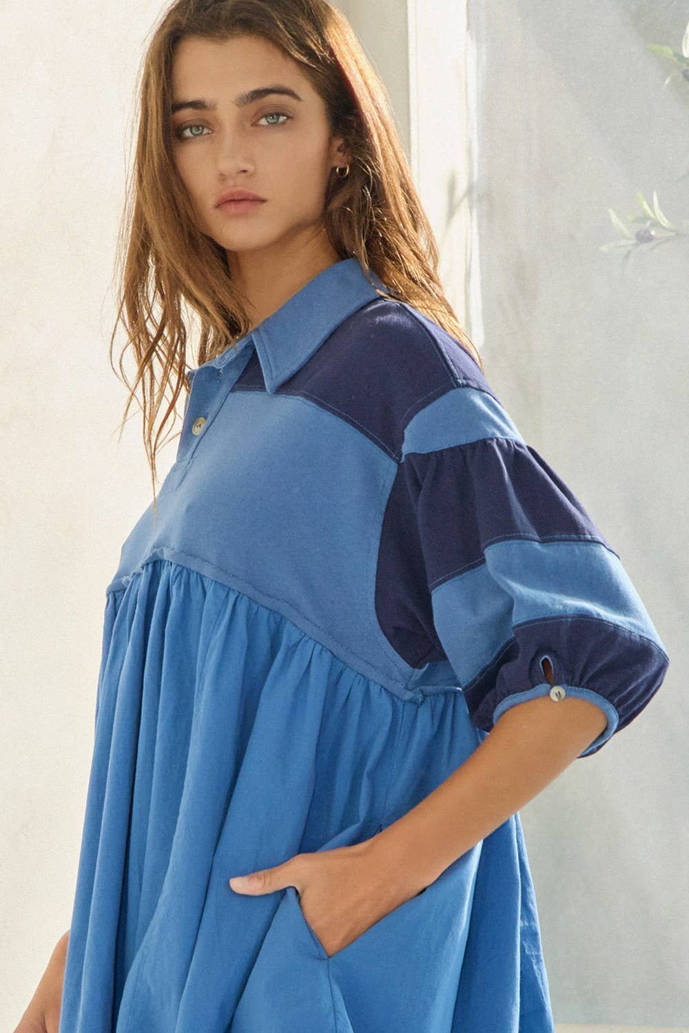 Rugby Colorblock Mini Dress Top