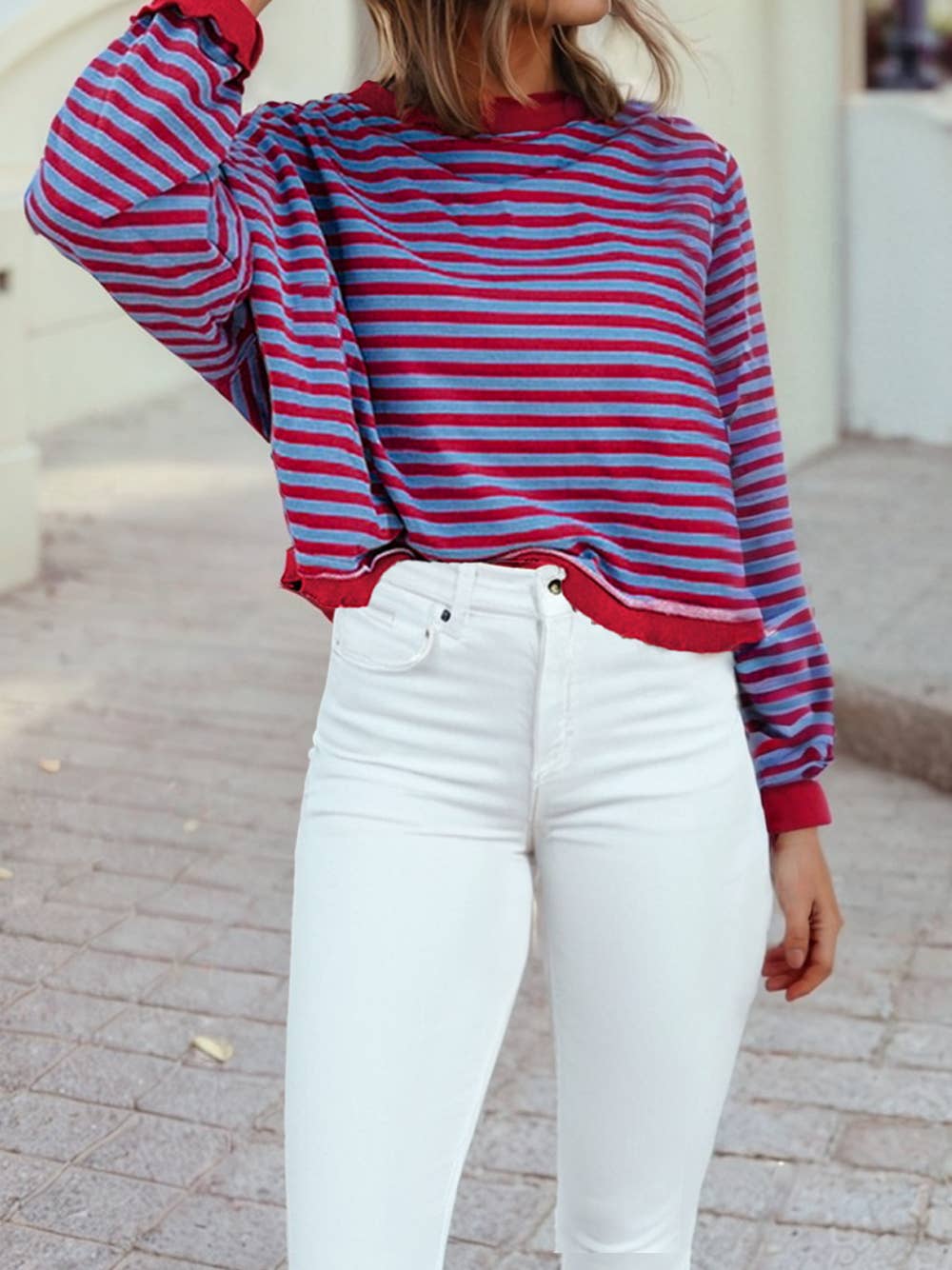 Coastal Cropped Sweater
