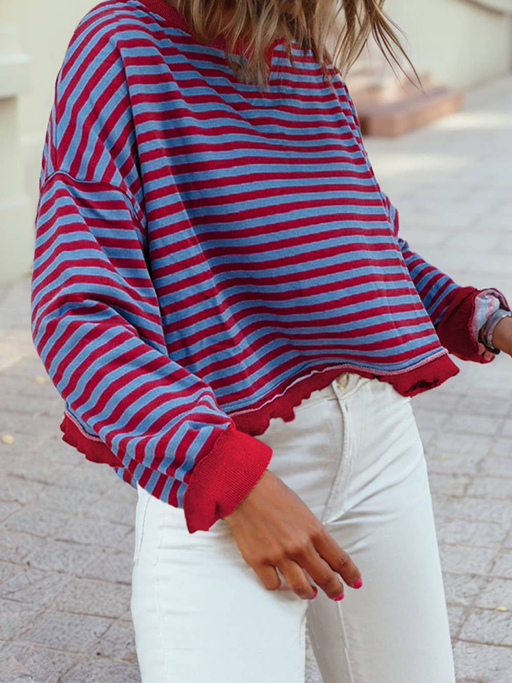 Coastal Cropped Sweater