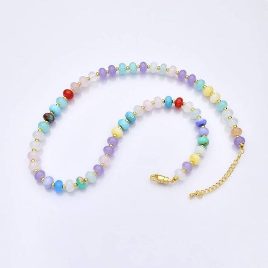 Feel the Joy Multicolor Gemstone necklace