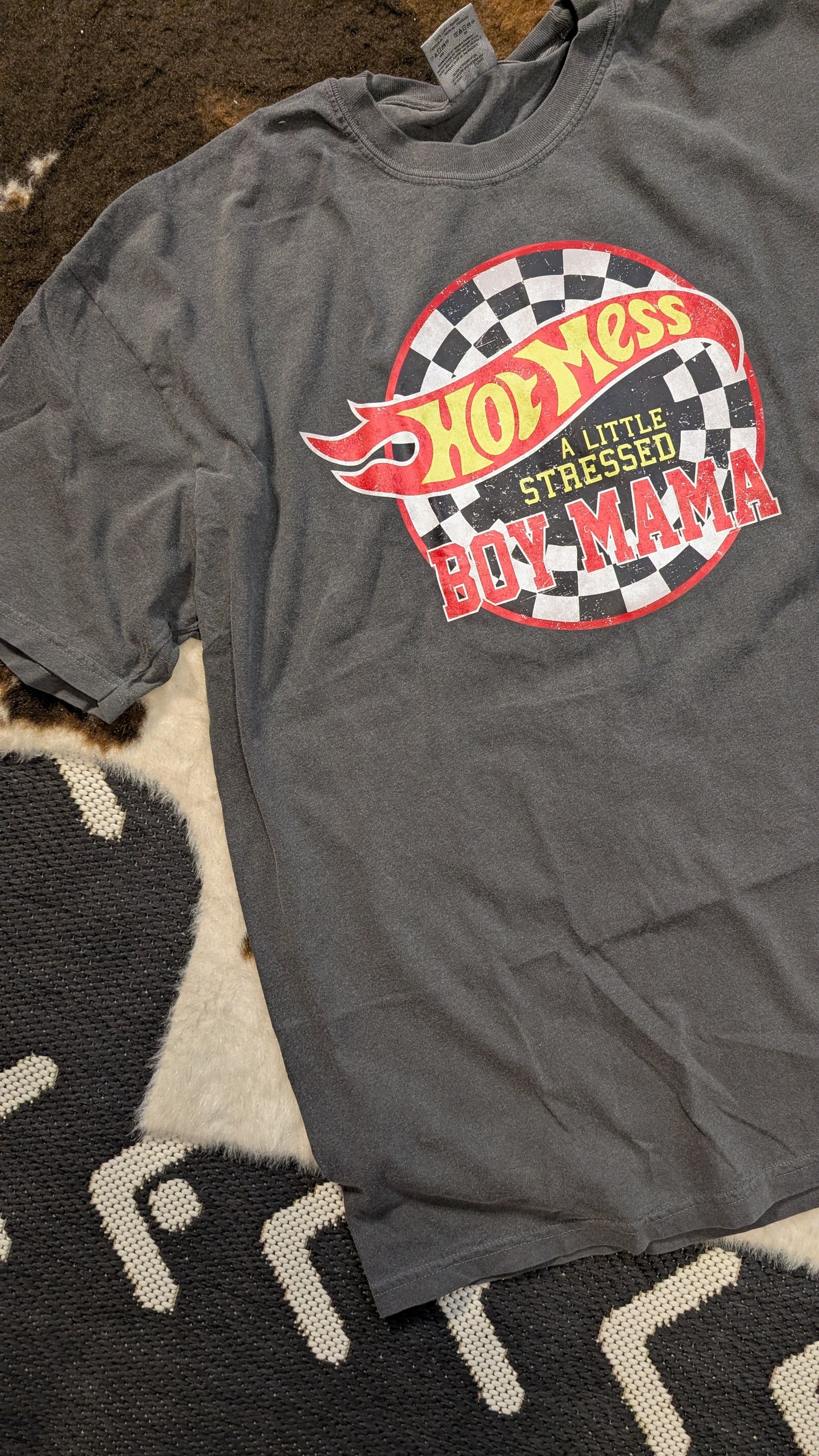 Hot Mess a Little Stressed Mama Graphic tee
