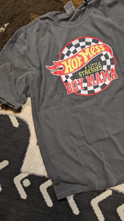 Hot Mess a Little Stressed Mama Graphic tee