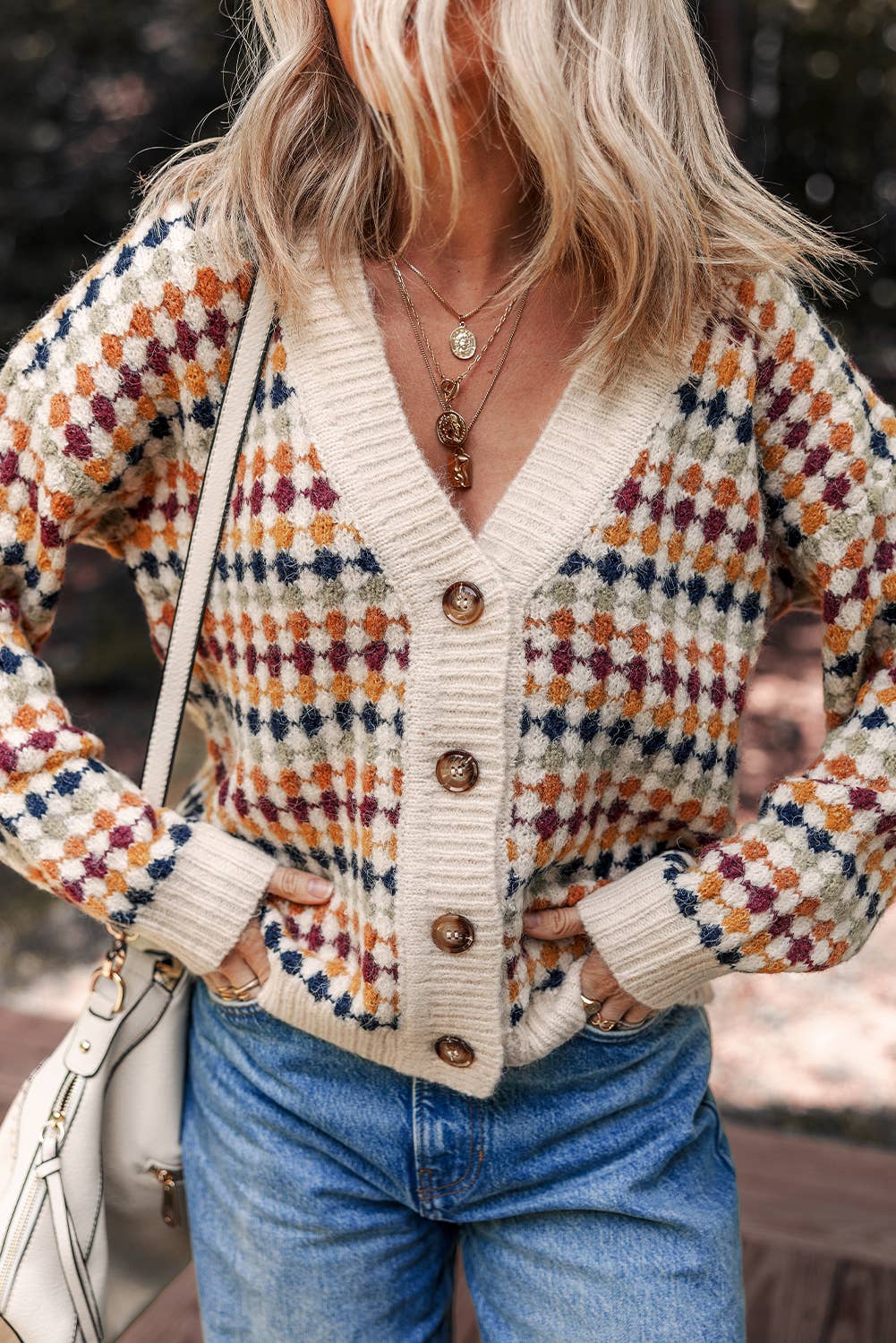 Dotty Knit Cardigan