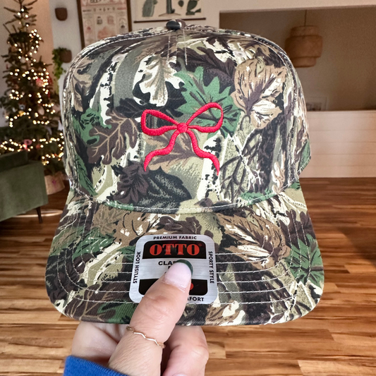 Bow Camo Structured Hat