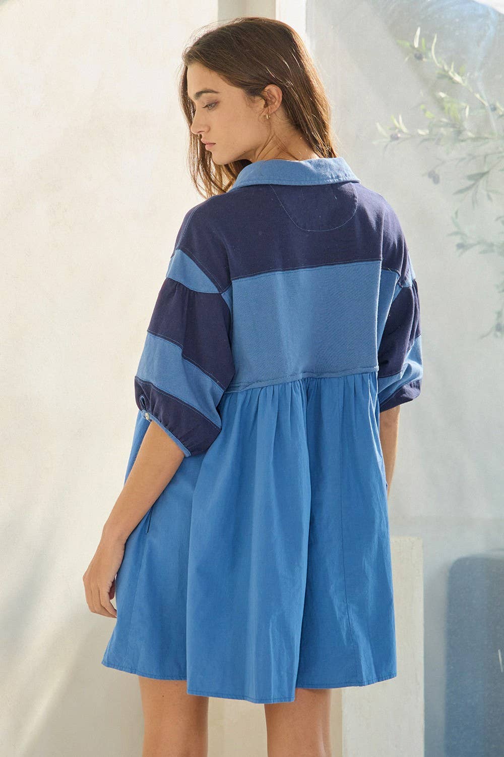 Rugby Colorblock Mini Dress Top