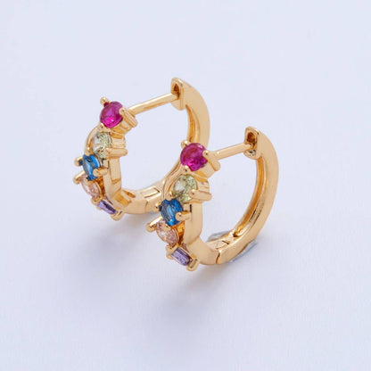 Poprock Cluster Huggie Earrings