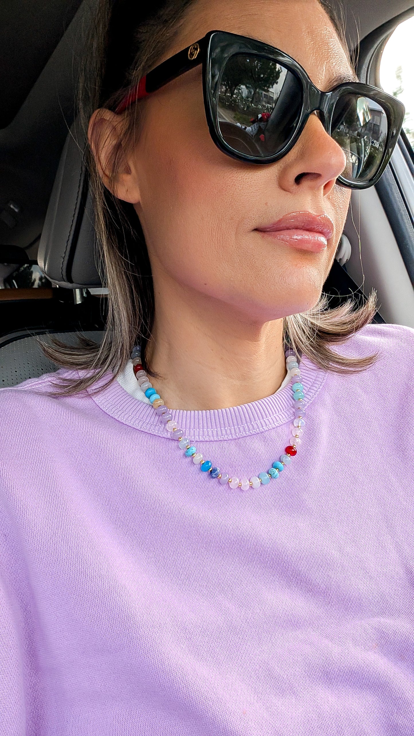 Feel the Joy Multicolor Gemstone necklace