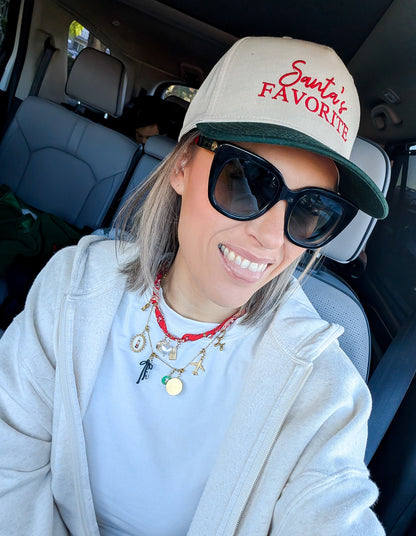 Santa's Favorite Embroidered Hat