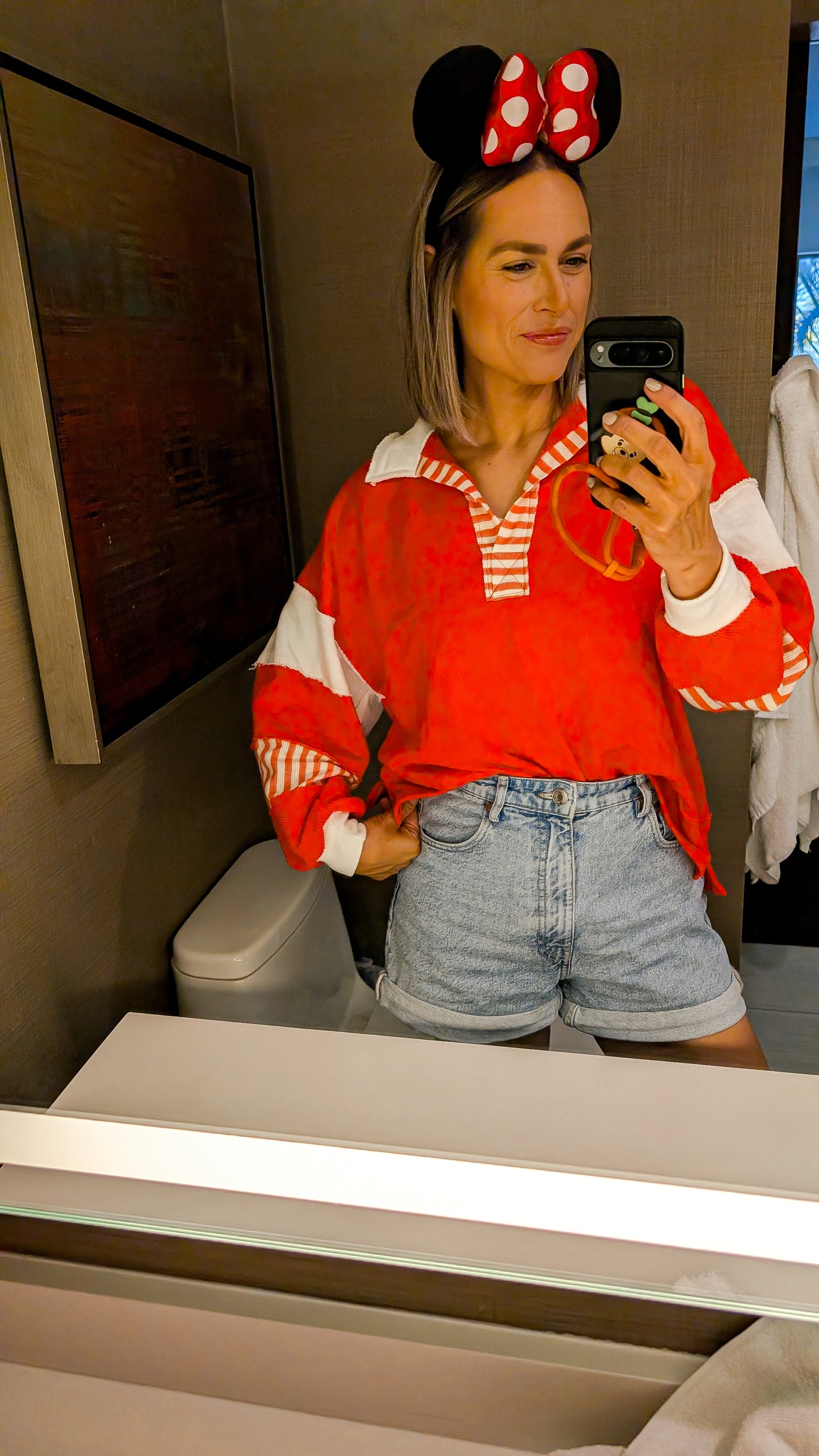 Campus Color-block Collared Top